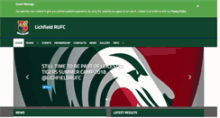 Desktop Screenshot of lichfieldrugby.co.uk